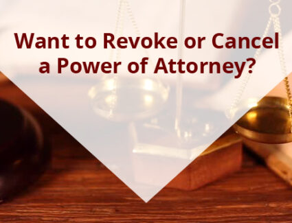 Want to revoke or cancel POA